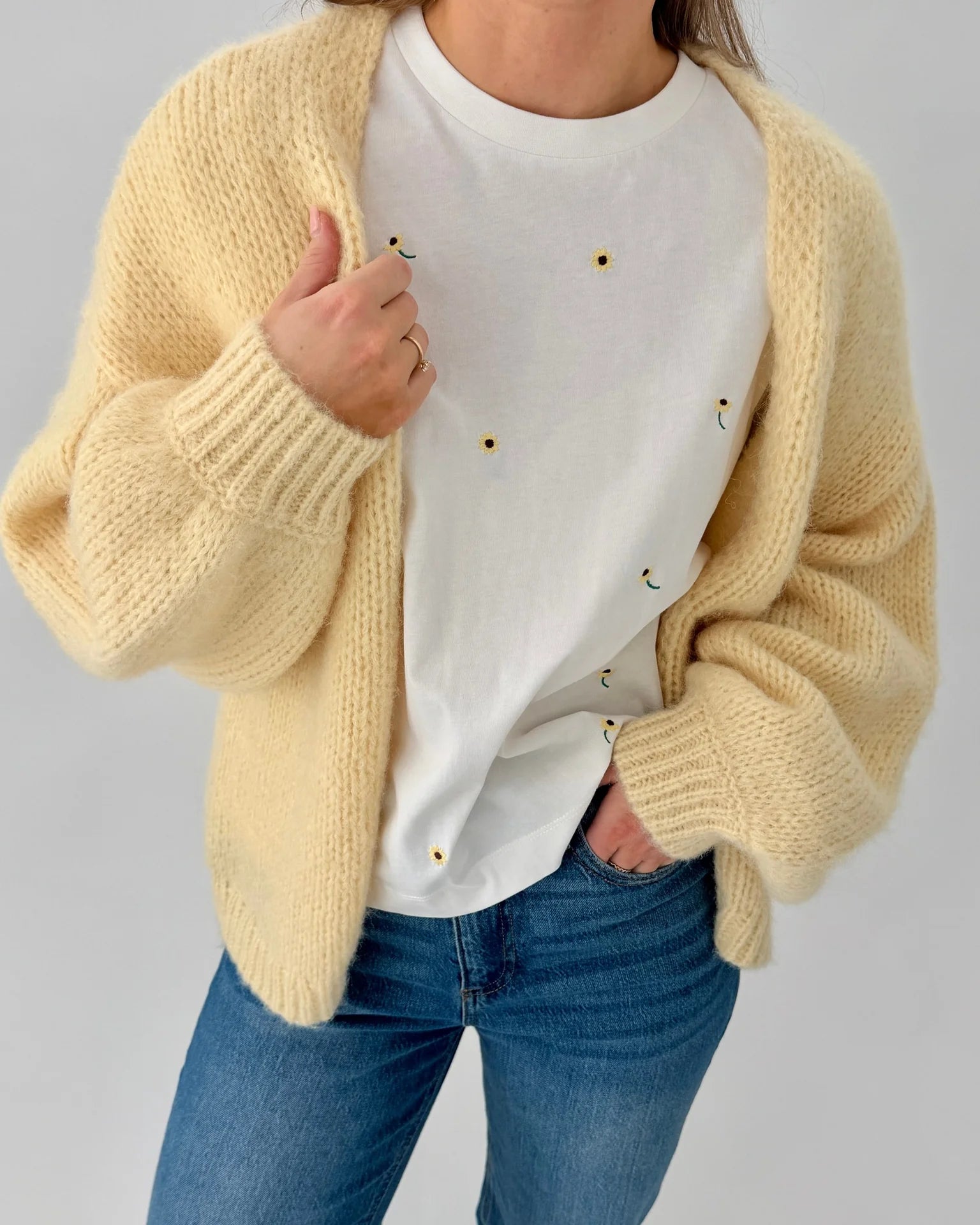 VMMAYBE Knit Cardigan - Flan